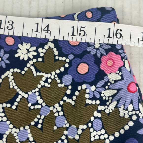 Talbots Pink Blue Floral Career Preppy Skirt SZ 8 Petite - Picture 3 of 8